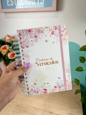 Caderno Versículo Personalizado - Coleção Florescer